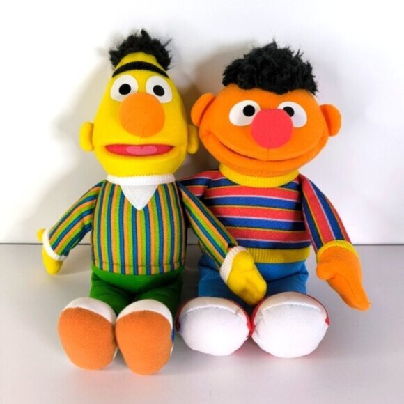 Sesame Street Other - Sesame Street Ernie and Bert Duo Pack 2in1 Legend Friends Plush Collectible 10"